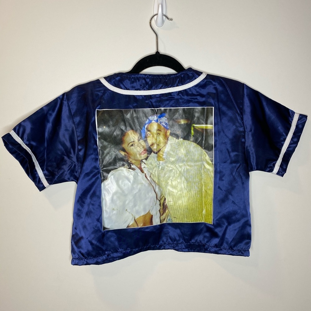 Tupac and Selena satin jersey